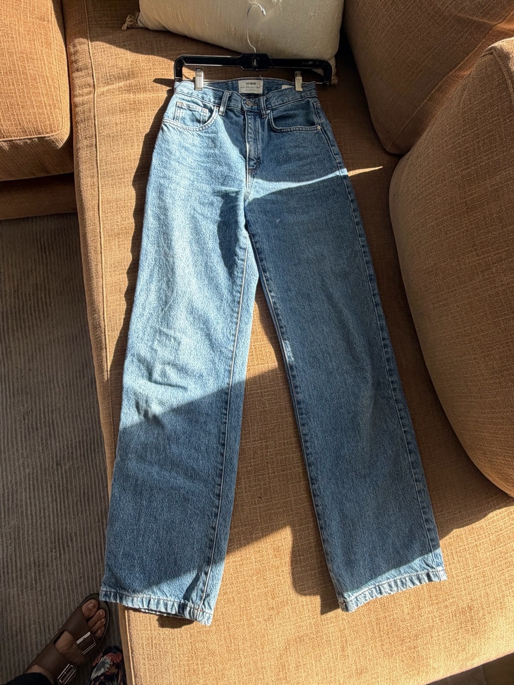 Cotton On Loose Straight Leg Jeans - Light Blue Wash
